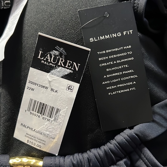 LAUREN RALPH LAUREN
Plus Size Halter-Neck One Piece Swimsuit - Picture 14 of 14